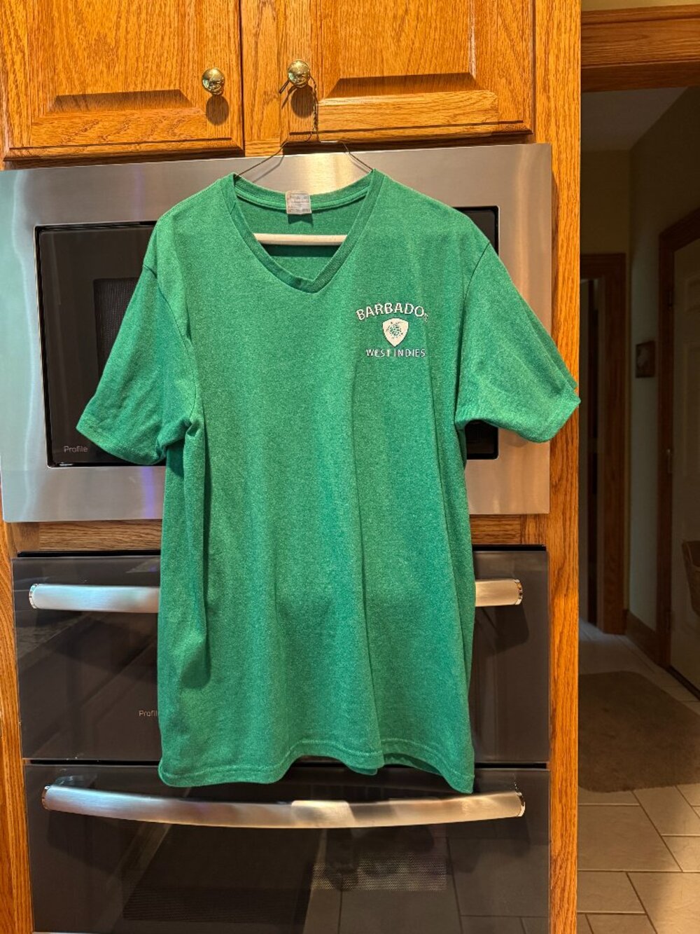 Barbados West Indies T-Shirt Bright Green XL